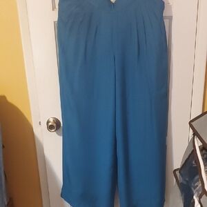 Elevenses Ocean Blue Wide Leg Pants